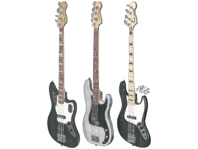 Mikey Way’s Basses from the Black Parade